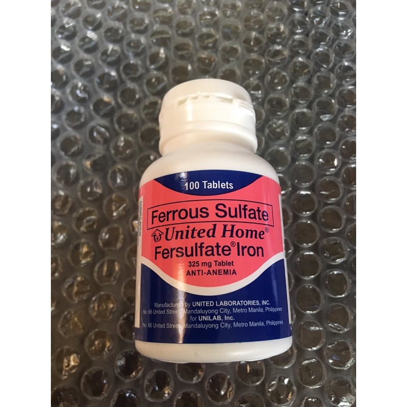 Ferrous Sulfate 100 S United Home Shopee Philippines