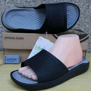 crocs literide slide women's