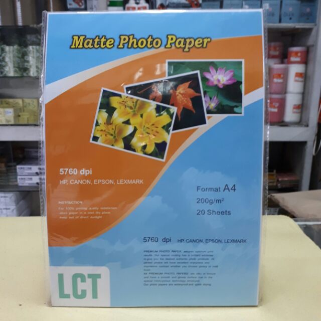 Download Photo Paper A4 Matte Glossy 200gsm 20 Sheets | Shopee ... Yellowimages Mockups