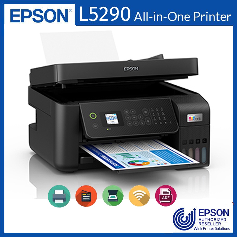 Epson Ecotank L5290 A4 Wi Fi All In One Ink Tank Printer With Adf Pre ...