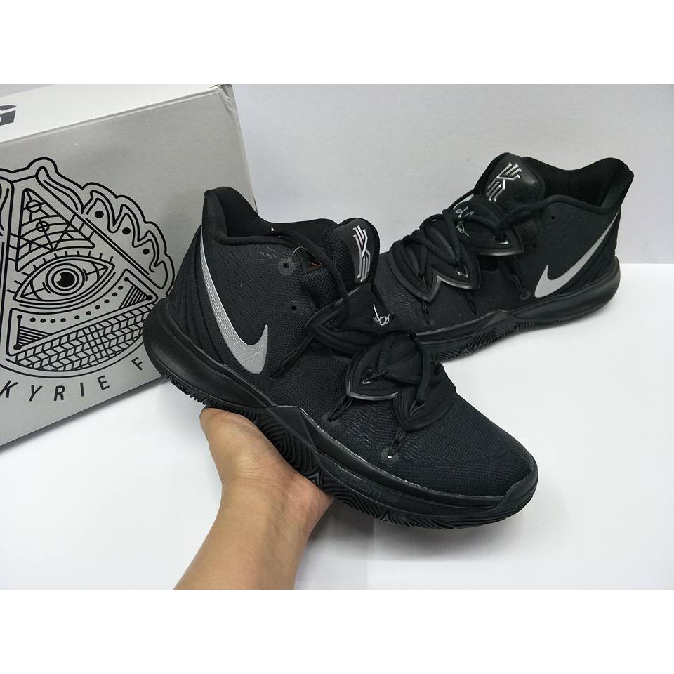Nike Kyrie 5 Custom Black University Red Gray For Sale