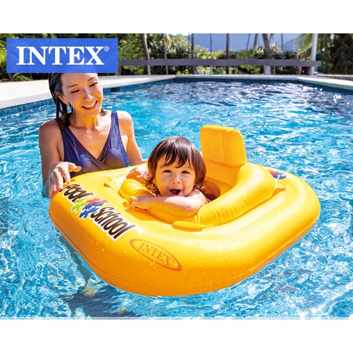INTEX POOL SCHOOL DELUXE BABY FLOAT inflatable baby pool float intex children float | Shopee Philippines
