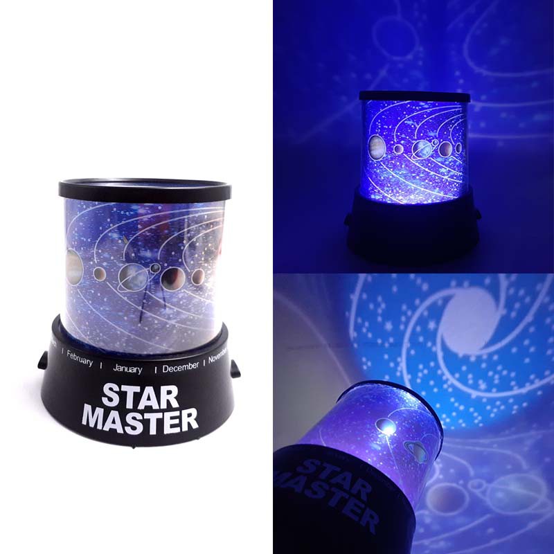 star fly star & moon rotating projector