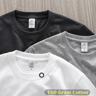 180 Gram 100% Cotton Oversized Tshirts Plain Basic Wear Crew Neck High Quality Loose Fit #1