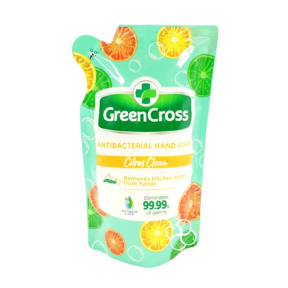 Green Cross Citrus Antibacterial Hand Soap Refill 450ml Shopee