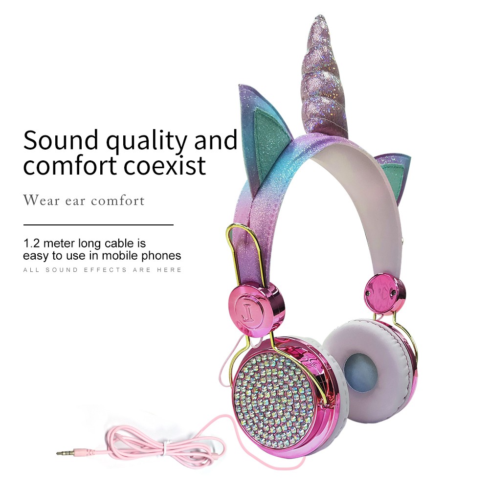 Unicorn wired headset microphone music headset Shopee Philippines