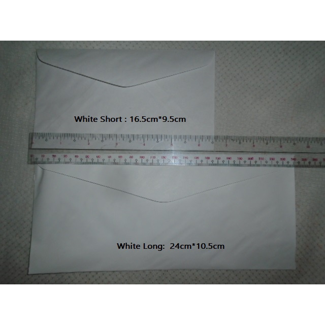 1pack (50pcs/pack) White Mail Envelope Long/Short Shopee Philippines