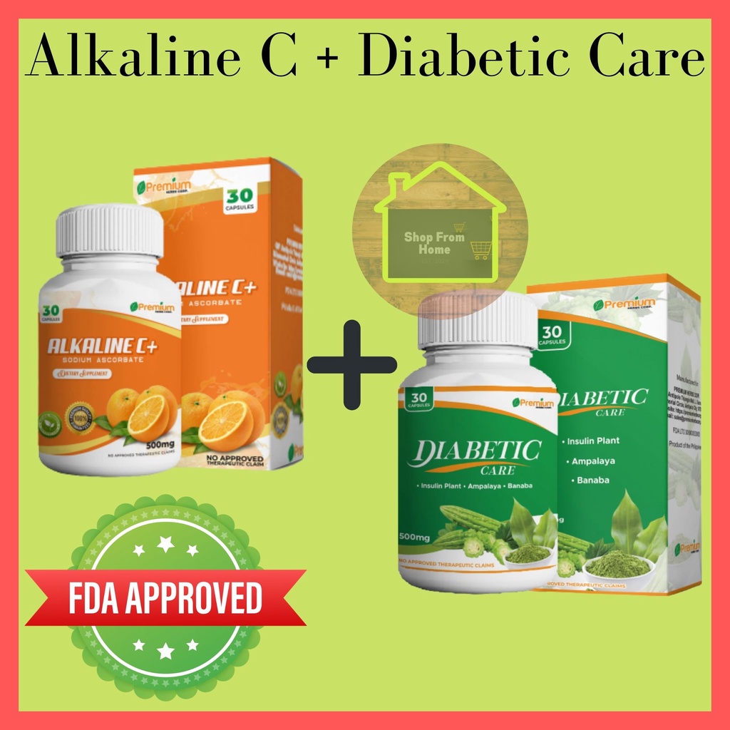 Alkaline C+ Sodium Calcium Ascorbate Multivitamins + Diabetic Care with