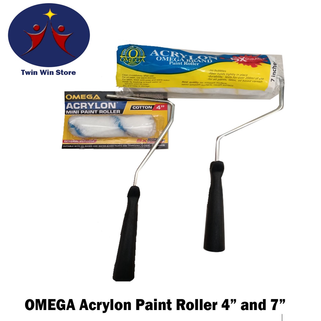 OMEGA Acrylon Paint Roller 4" and 7" Shopee Philippines