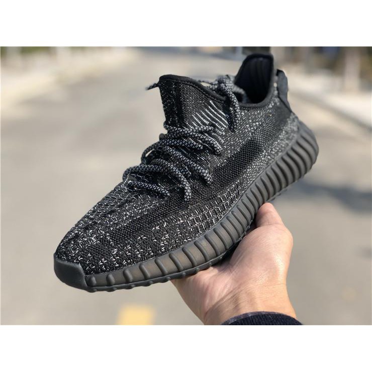 yeezy black static laces