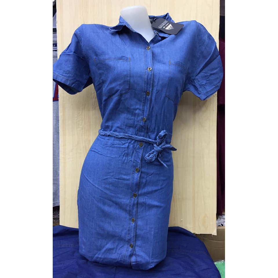 shopee denim dress