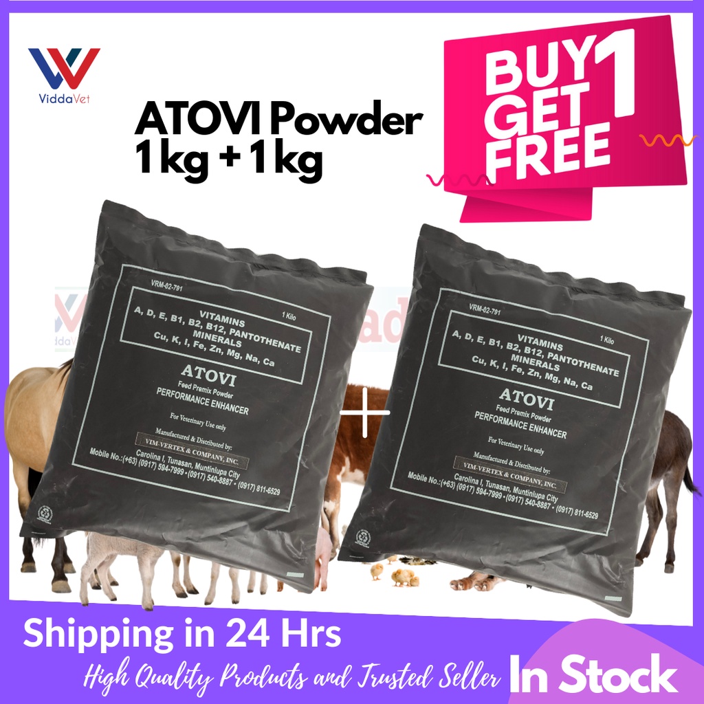Atovi BUY 1 TAKE 1 PROMO wonder powder 1 kg  1 kg + 1 kg Atovi for livestock poultry pets swine #2