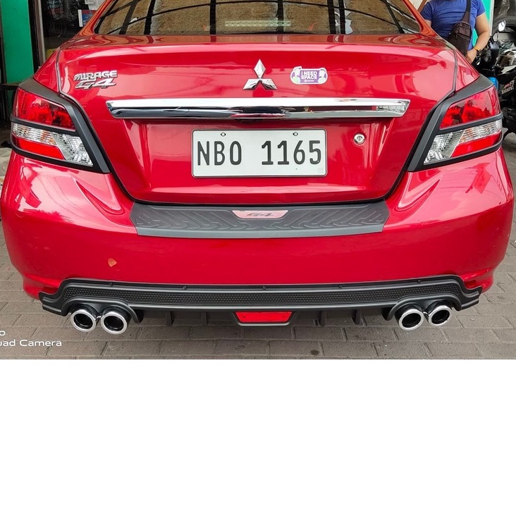 Mirage G4 2012 to 2020 Rear Bumper Diffuser Bodykits Shopee Philippines