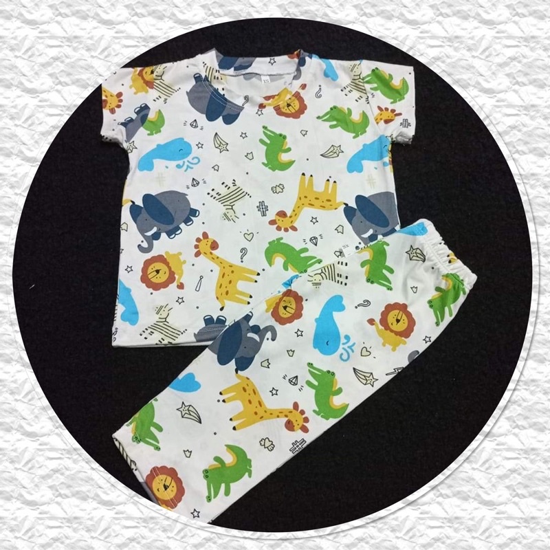 Safari Terno sleepwear for kids and adult(Family Set) | Shopee Philippines