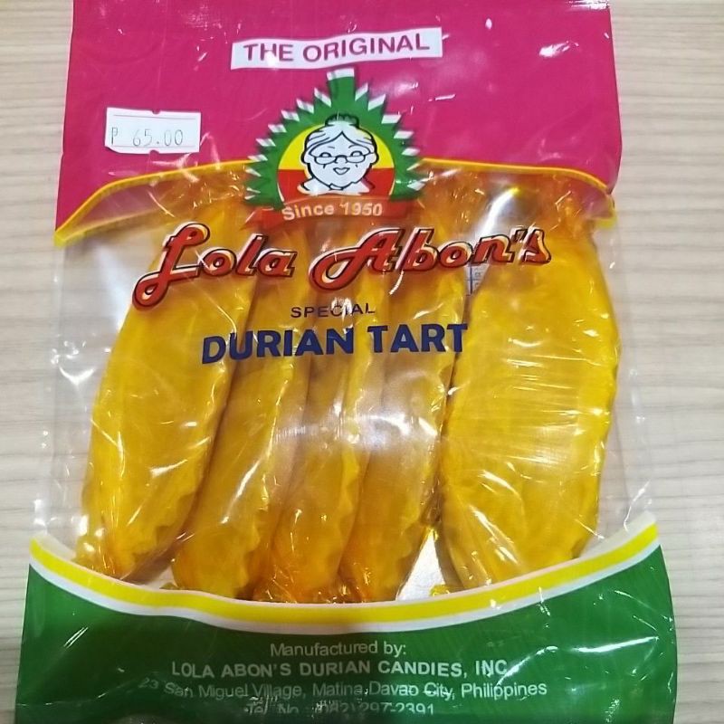 Lola Abons Durian Tart Shopee Philippines