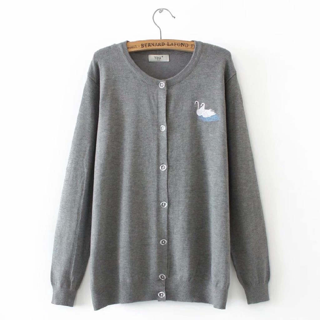 black and blue cardigan