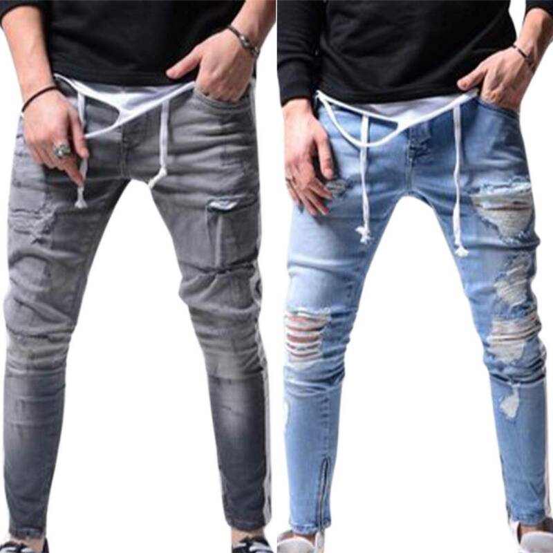 multi ripped jeans