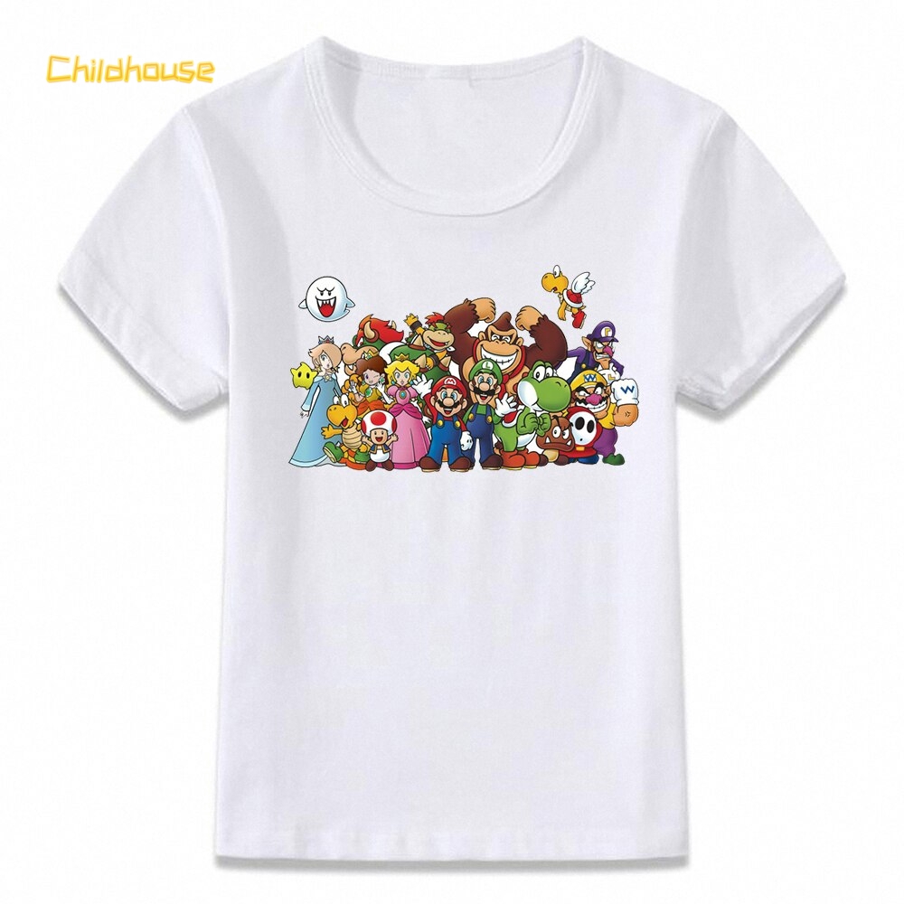 Kids Clothes T Shirt Bowser Yoshi Mario Link Children T Shirt For Boys And Girls Toddler Shirts Shopee Philippines - yoshi t shirt roblox