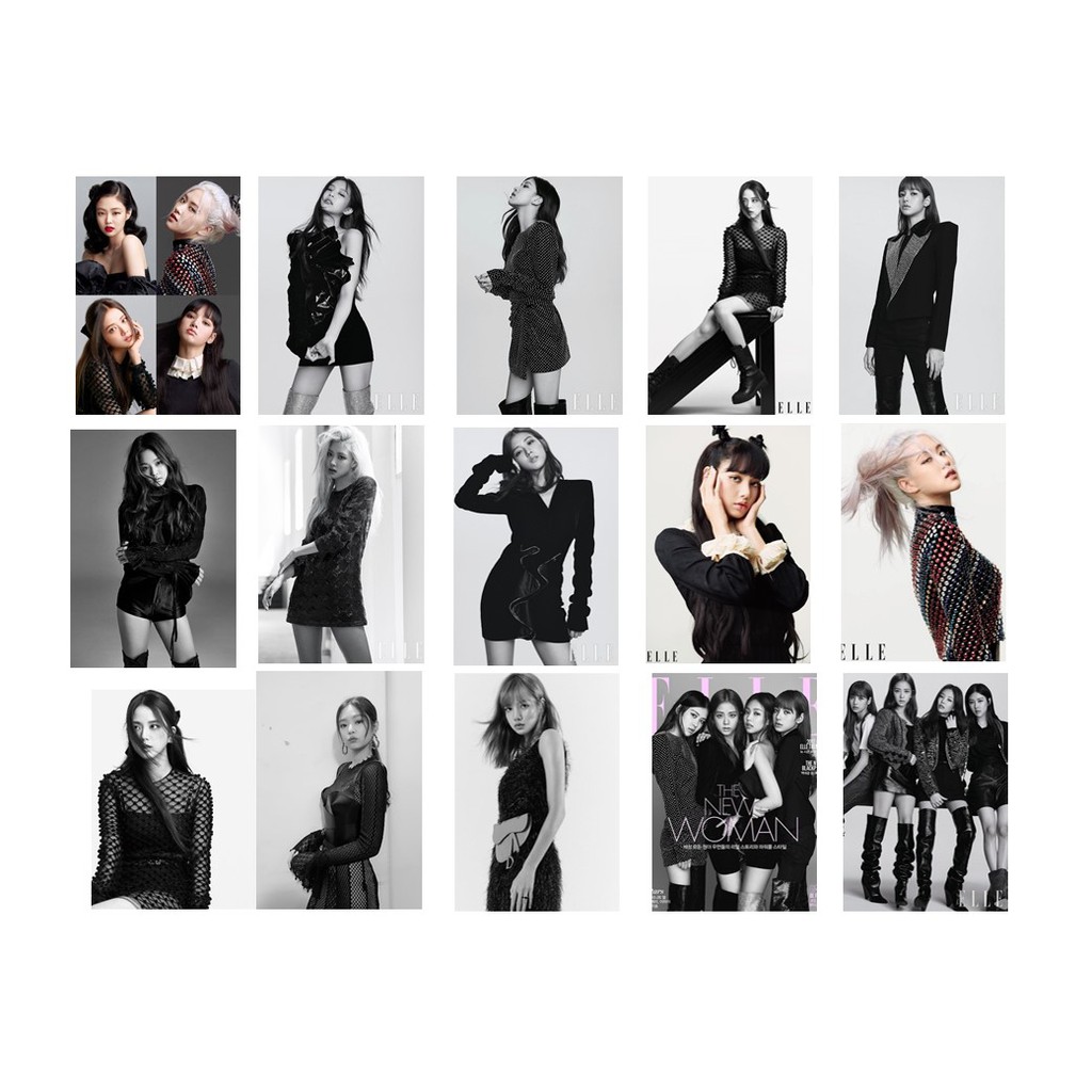Blackpink Black and White Poster / Blackpink Black and White Posters