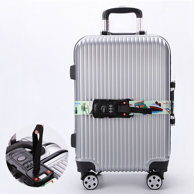 suitcase straps with locks