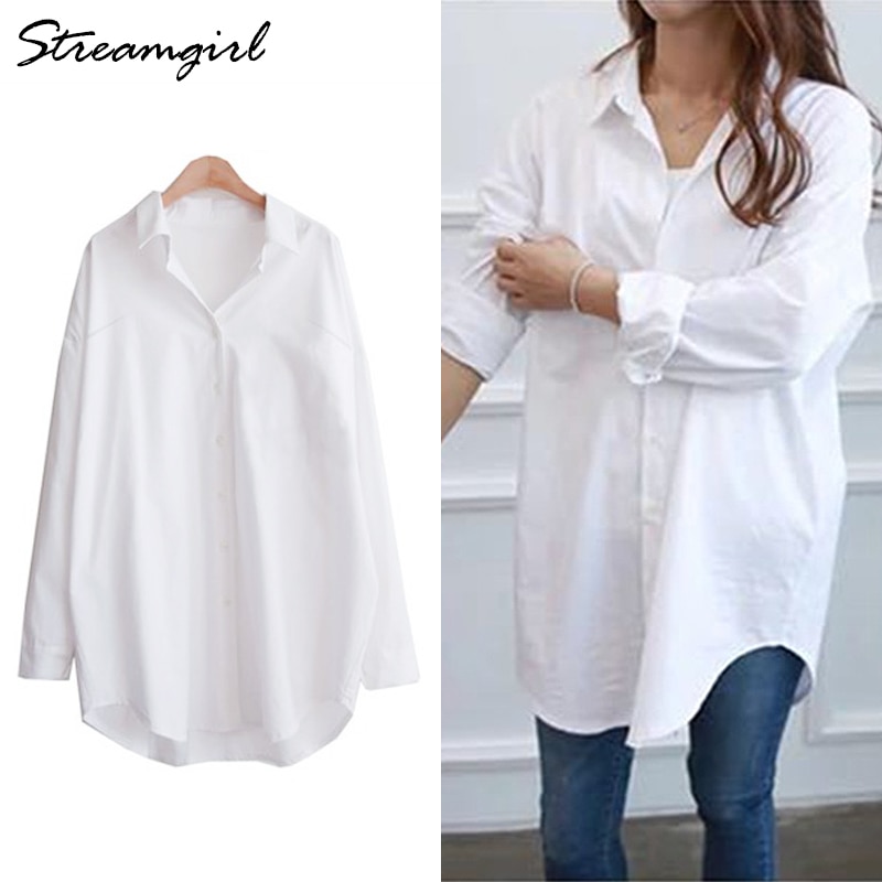 ladies white tunic shirts