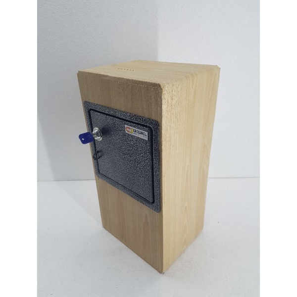 EXTRA BIGCREAM WOOD Alkansya Vault & Multipurpose Safety Box (Classic