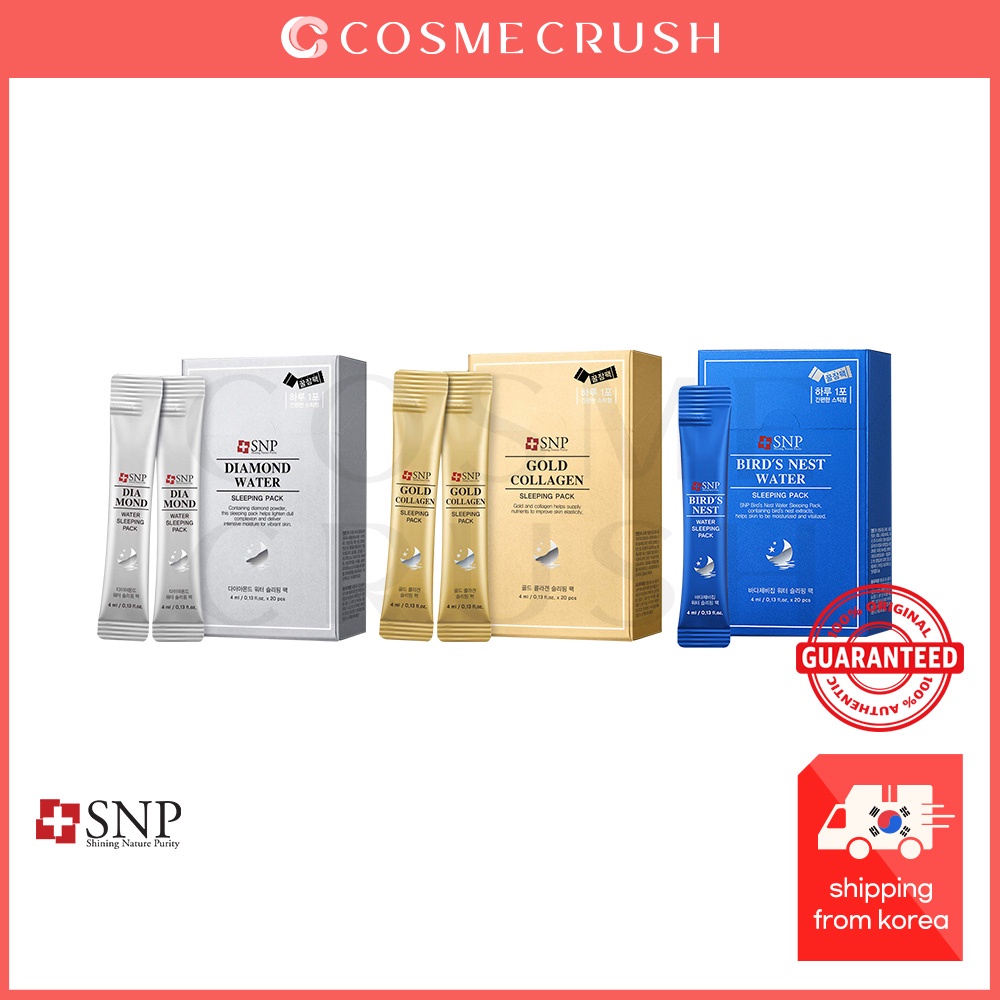 SNP Sleeping Pack 3type // Gold Collagen Sleeping pack / Bird's Nest