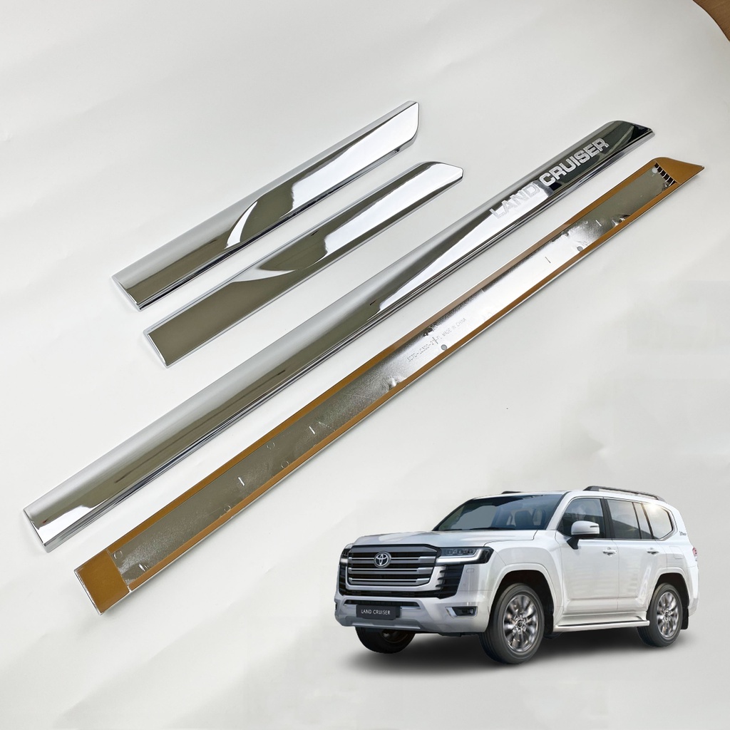 For Toyota Land Cruiser LC200 2008-19 Chrome Steel Door Side Handle Cover Trim*8