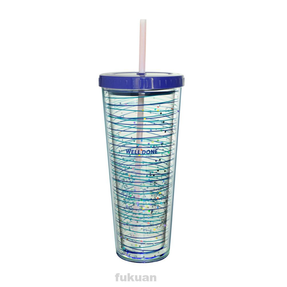 thermal cup with straw