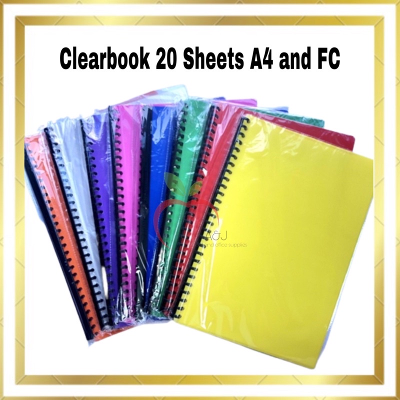 Clearbook Long and a4 Size (20sheets/pc) Shopee Philippines