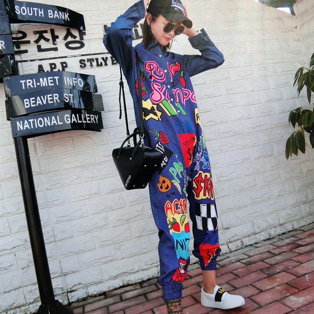 graffiti jumpsuit