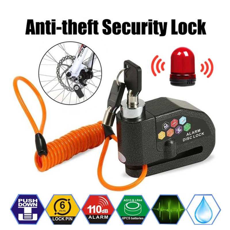 disc lock alarm motorcycle