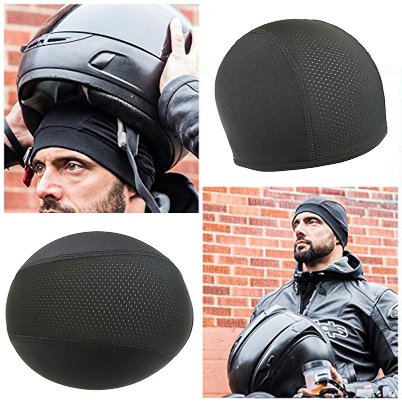 cycle cap under helmet