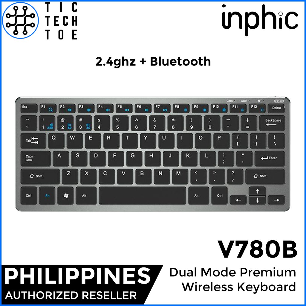 Inphic V780B Multi-Device Rechargeable Bluetooth + 2.4G Wireless