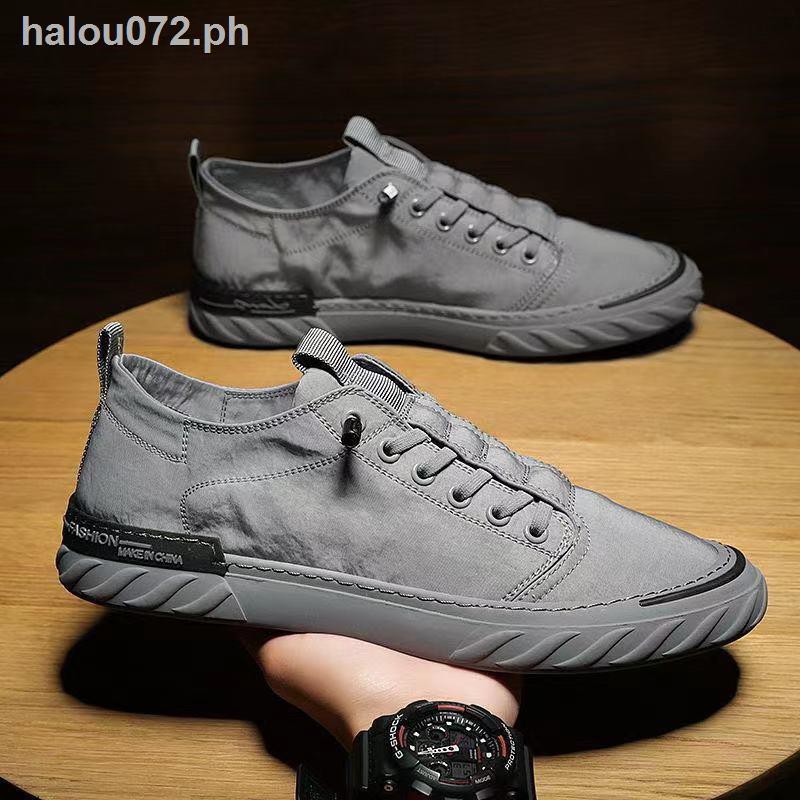 Summer ice silk cloth men s shoes 2023 new casual sports shoes Korean ...