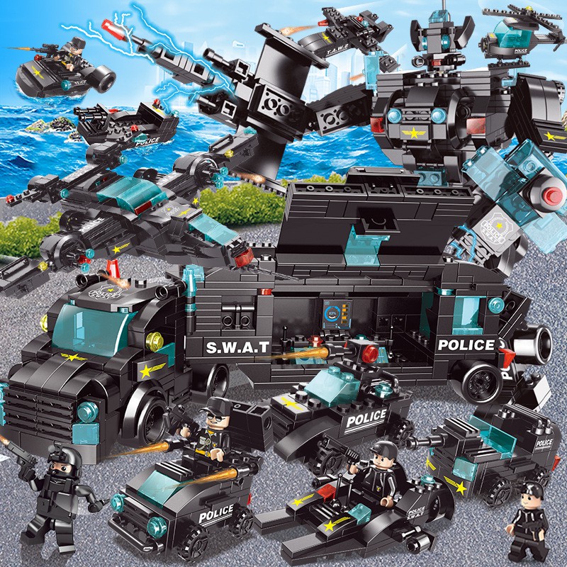 lego police swat truck