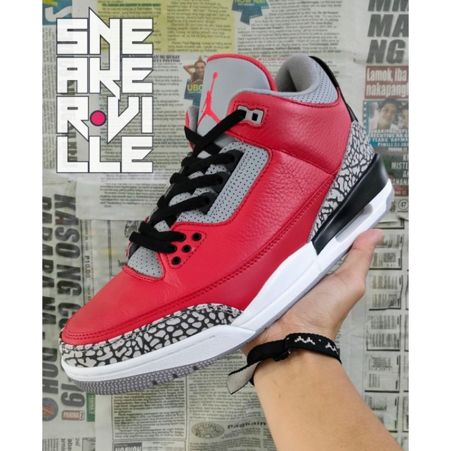 jordan retro 3 se red cement