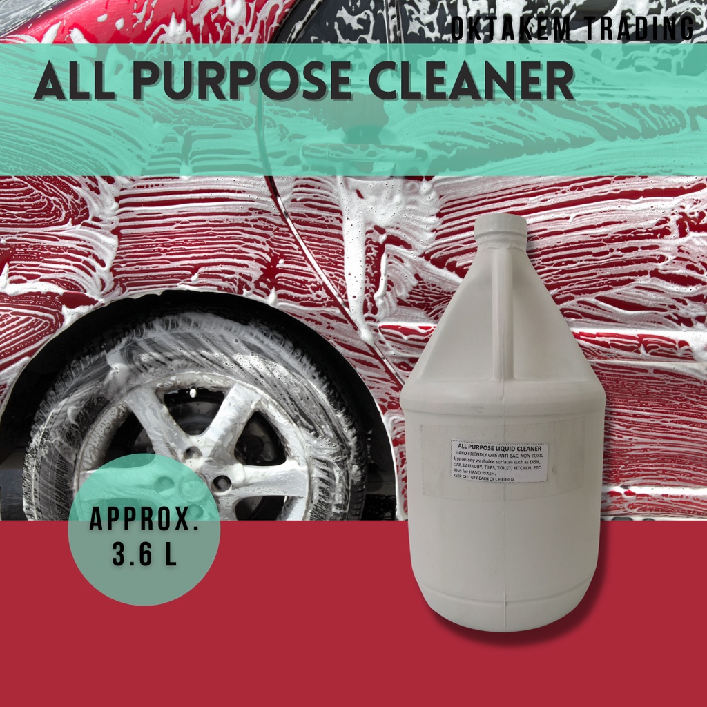 3.6L Car Wash Shampoo Concentrated Malapot All Purpose Cleaner Liquid
