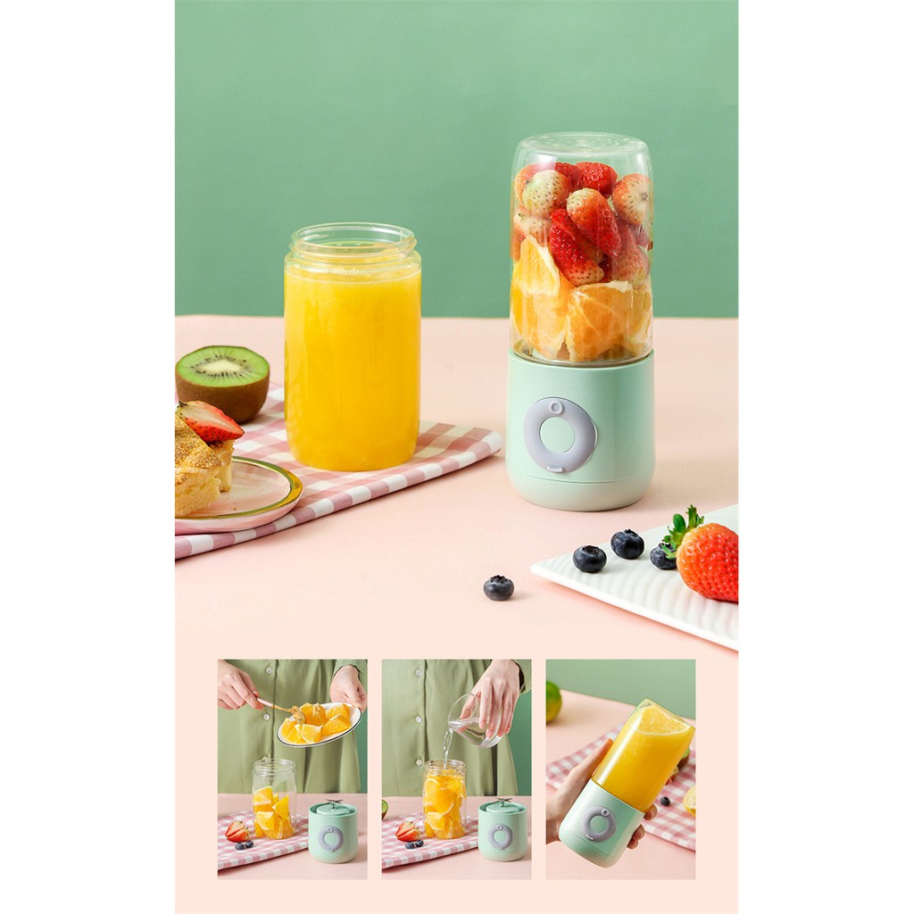 500ml Portable Fruit Juicer Blender Electric USB Mixer Juice CUP