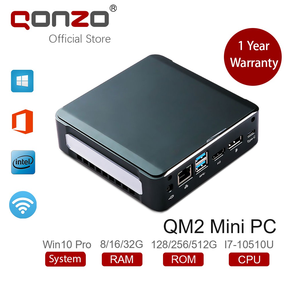 Newest 10th Gen Mini Pc Gaming Desktop Intel Core I7 u Ram 8 16 32gb Ddr4 Storage 128 256 512gb Nvme M 2 Ssd Type C Usb 3 0 Hdmi Dp 4k Home Office Protable Computer Qm2 Shopee