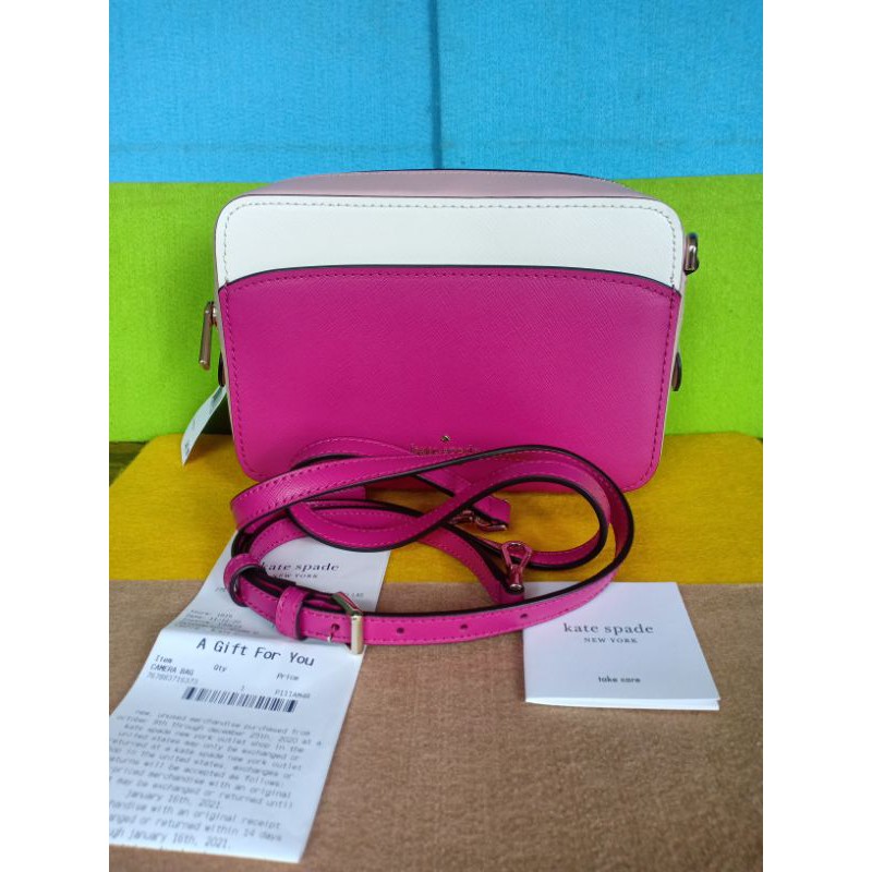 Kate Spade Lauryn Colorblock Camera Bag | Shopee Philippines
