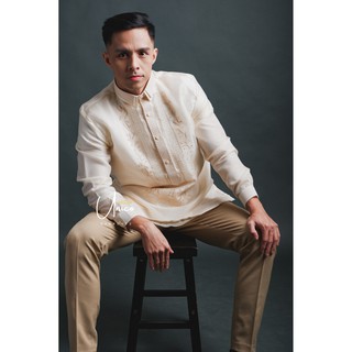Barong Tagalog for Men Piña Organza with Lining Centennial Design