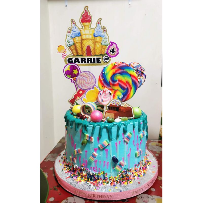 Candy themed Cake Topper new sample only Shopee Philippines