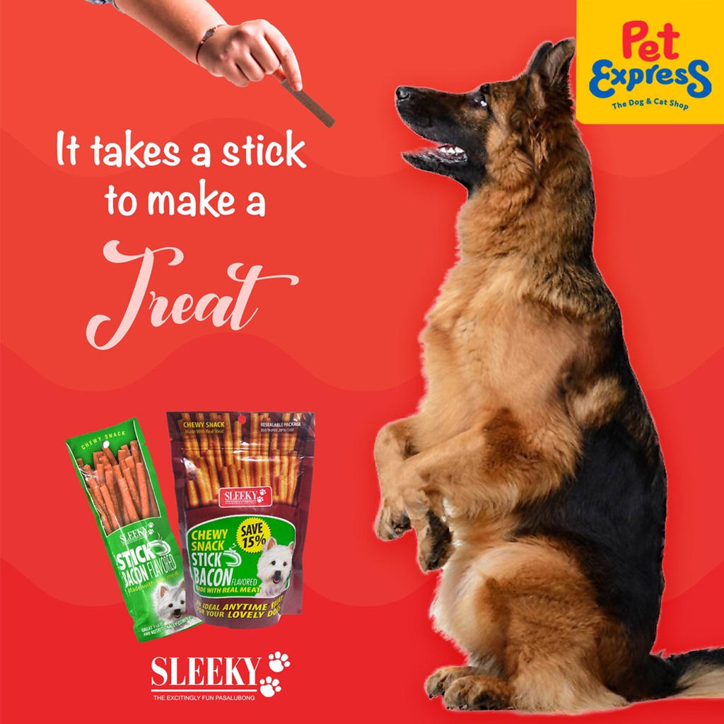 Sleeky Chewy Snack Strap Beef and Cheese Dog Treats 175g #3