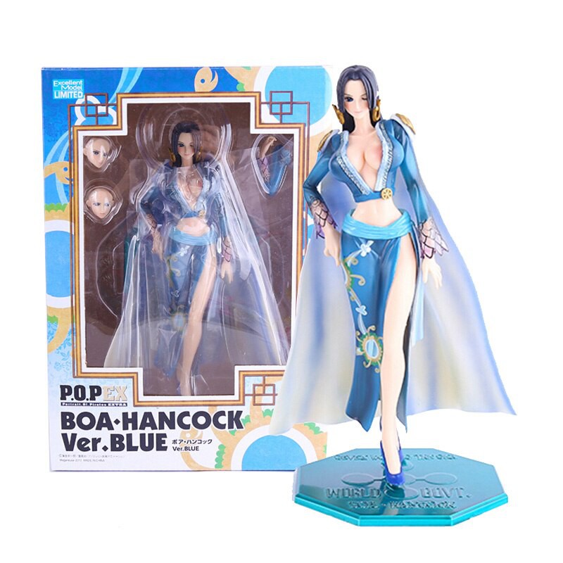 cm One Piece Boa Hancock Anime Figure Sexy Blue Clothes Collectible Pvc Action Figures Boxed Model Shopee Philippines