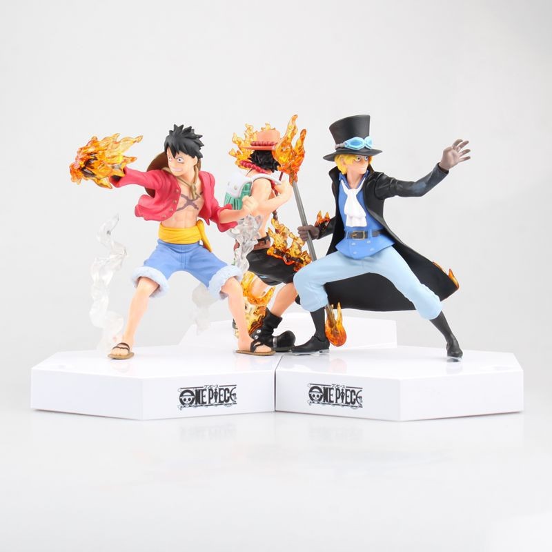 One Piece 3 Brothers Fire Fist Luffy Ace Sabo Figure Shopee Philippines