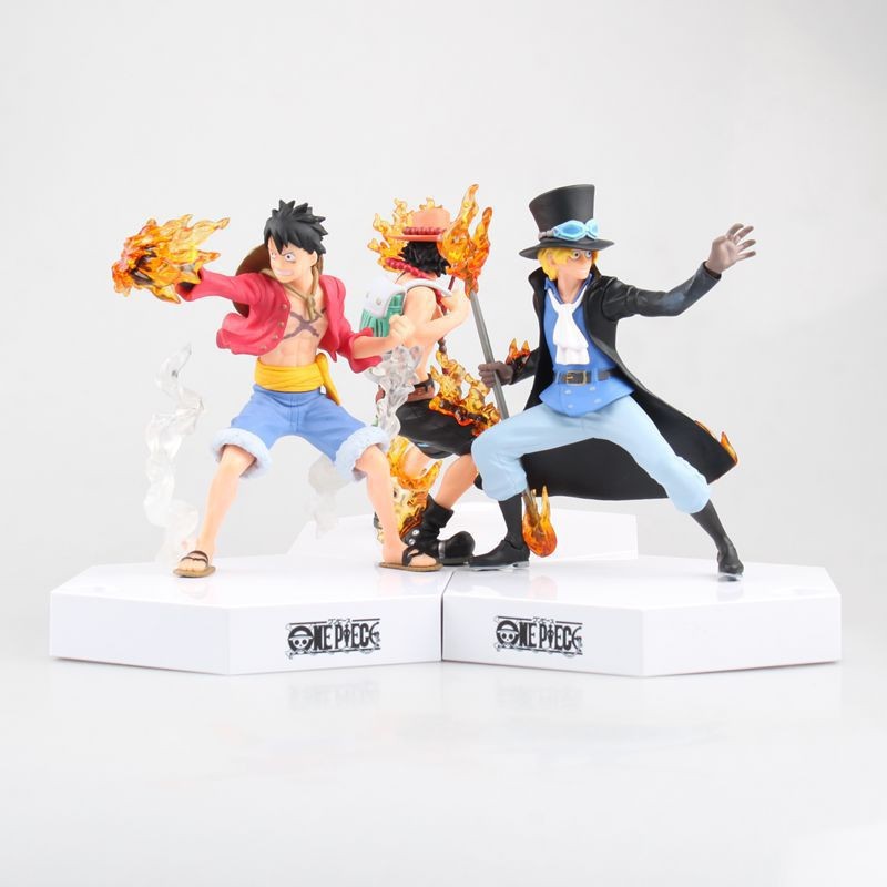 one piece luffy ace sabo figure