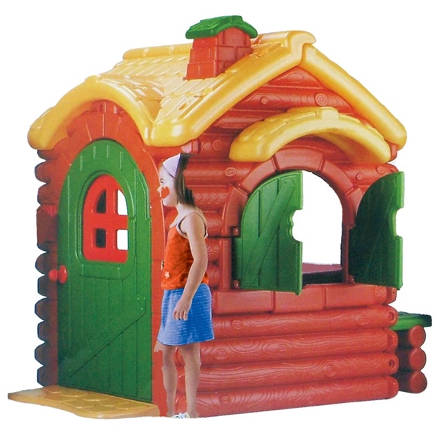 log cabin playhouse plastic