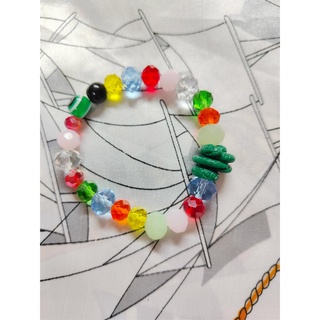 Lucky Charm chinese zodiac animal  assorted beads bracelet #6