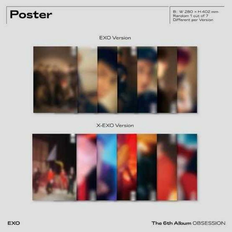 Repriced X Exo Suho Obsession Album Pre Order Benefit Pob Poster Shopee Philippines